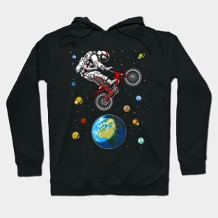 Astronaut Bicycle Jumping Hoodie